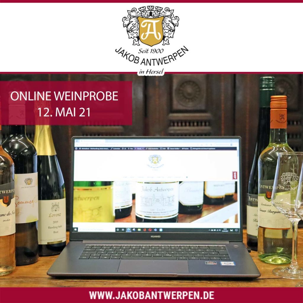 online Weinprobe 12. Mai 2021