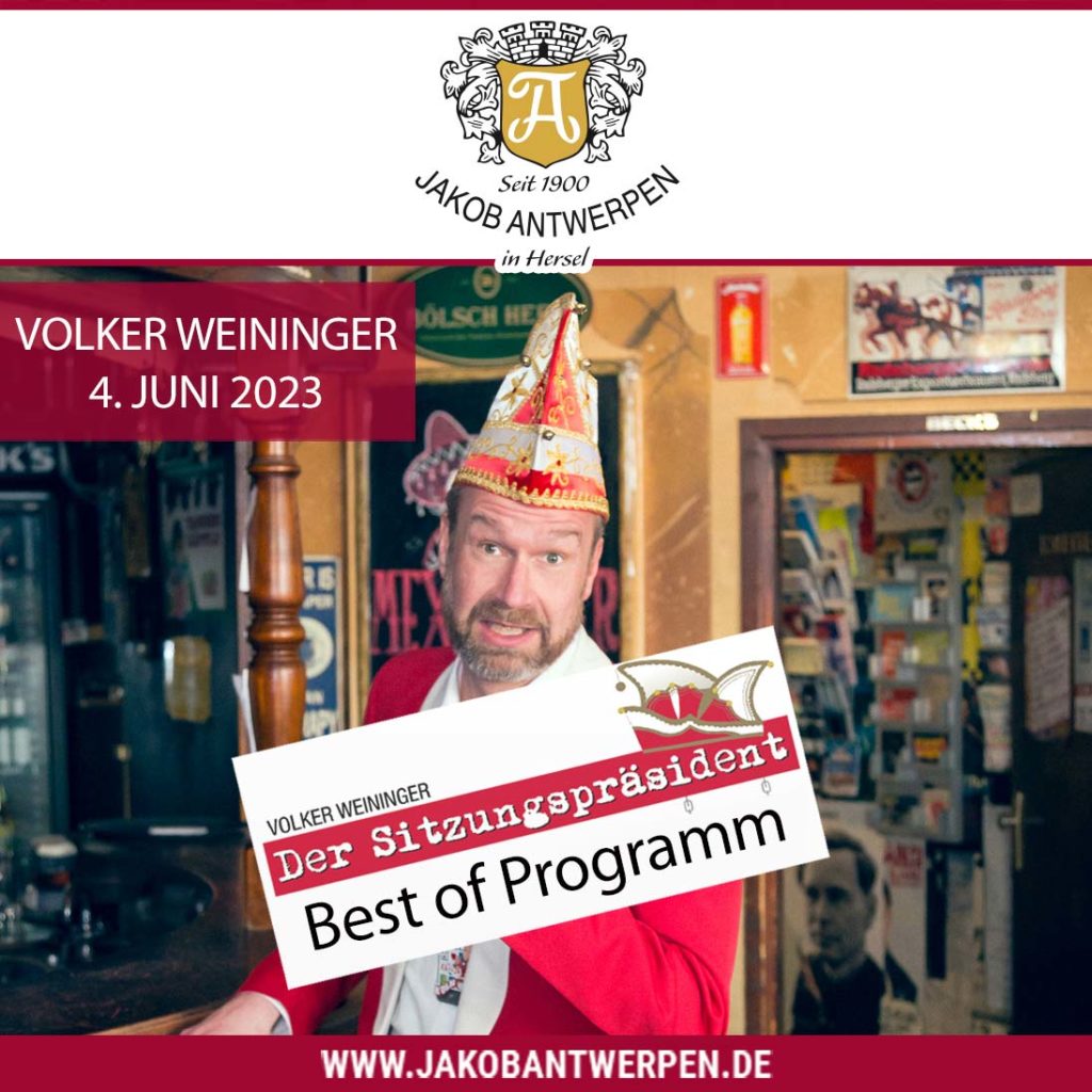 Kabarett & Wein 2023 - Volker Weininger - Der Sitzungspräsident