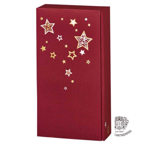 Geschenkkarton Lino, Weihnachtstraum Rot, 2er