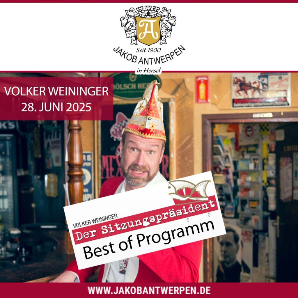 Der Sitzungspräsident <br> 28. Juni - ausverkauft