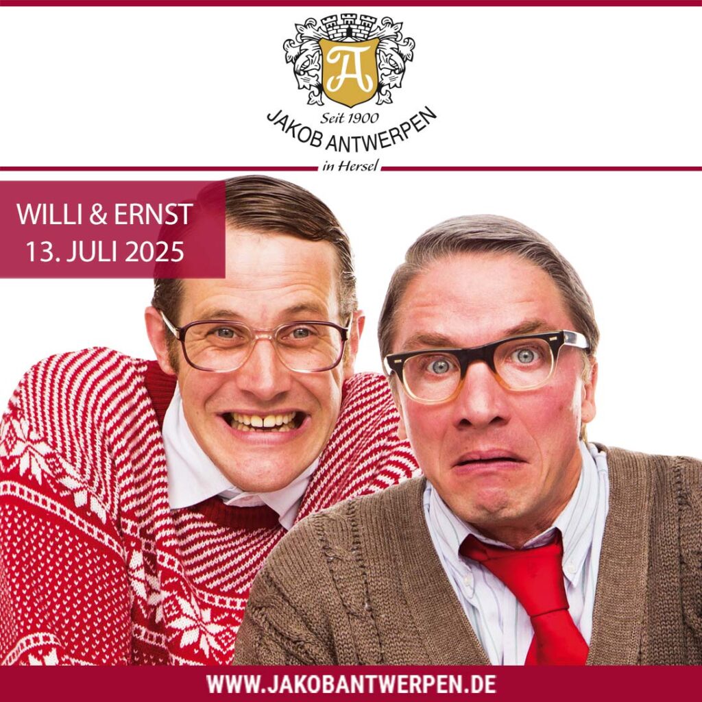 Willi & Ernst: „Programm Nr. 7 Verflixt nochemol“! <br> 13. Juli 2025