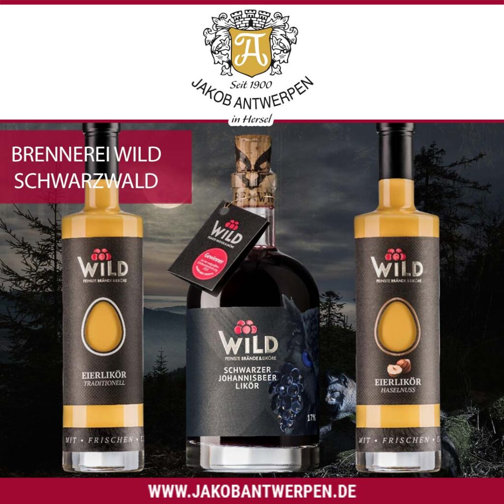Liköre von der Brennerei Wild / Schwarzwald